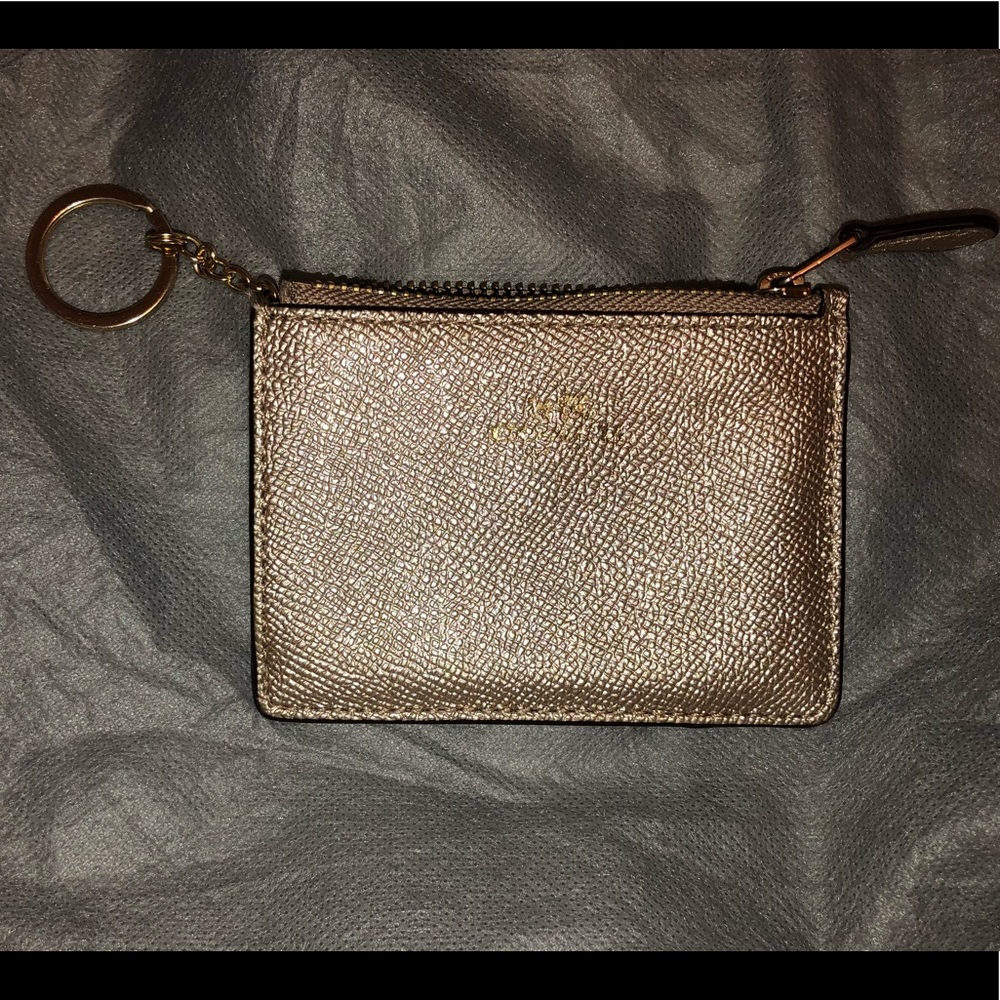 Coach Metallic Gold Card Holder